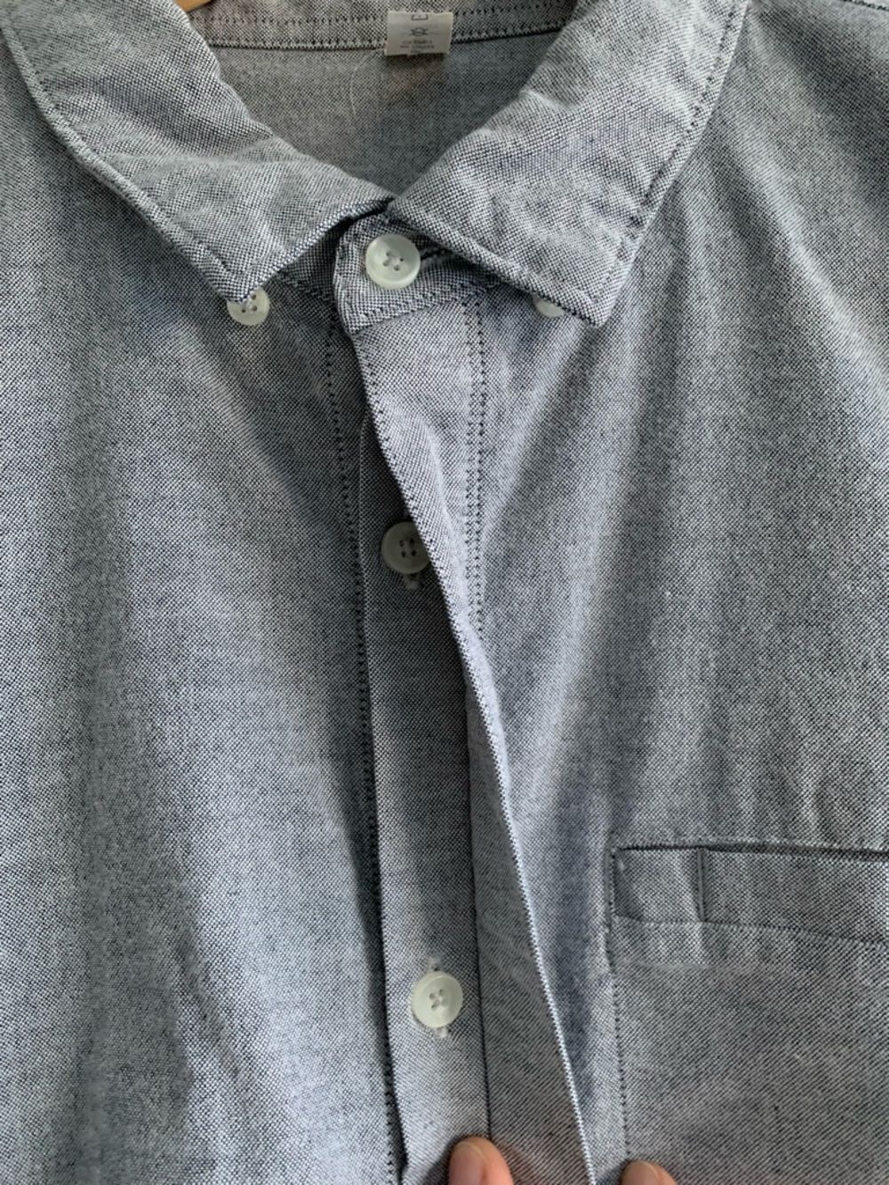 Lululemon men’s On Time Short Sleeve Button Down Shirt in dark Ash size  XL - Picture 6 of 15
